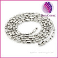 Cheap stainless steel round beads with oval bead chain for pendant